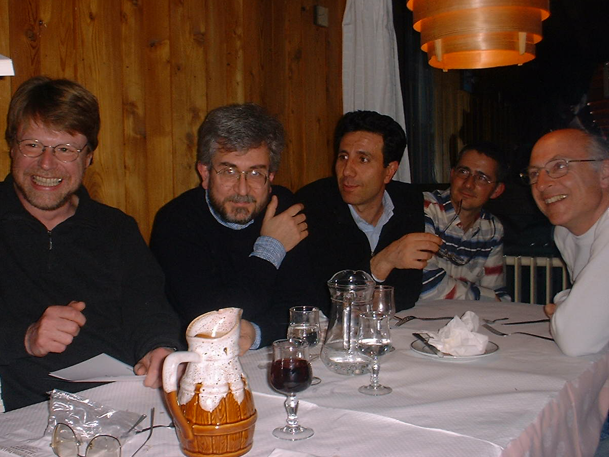 Juenger & Rinaldi & Fischetti & Salazar & Naddef at the Aussois Combinatorial Optimization Workshop Juenger & Rinaldi & Fischetti & Salazar & Naddef at the Aussois Combinatorial Optimization Workshop