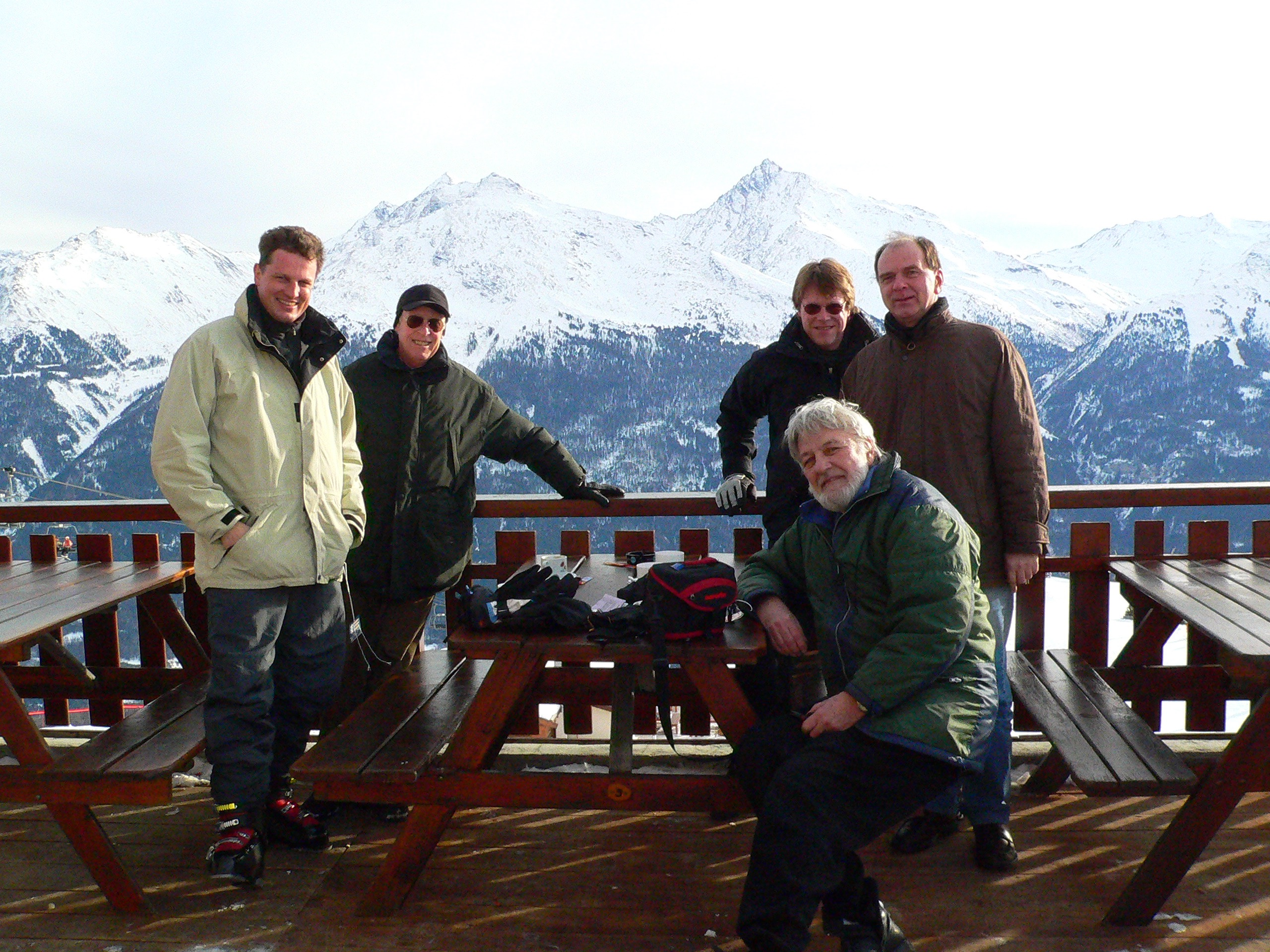 Martin & Liebling & Edmonds & Juenger & Reinelt at the Aussois Combinatorial Optimization Workshop Martin & Liebling & Edmonds & Juenger & Reinelt at the Aussois Combinatorial Optimization Workshop