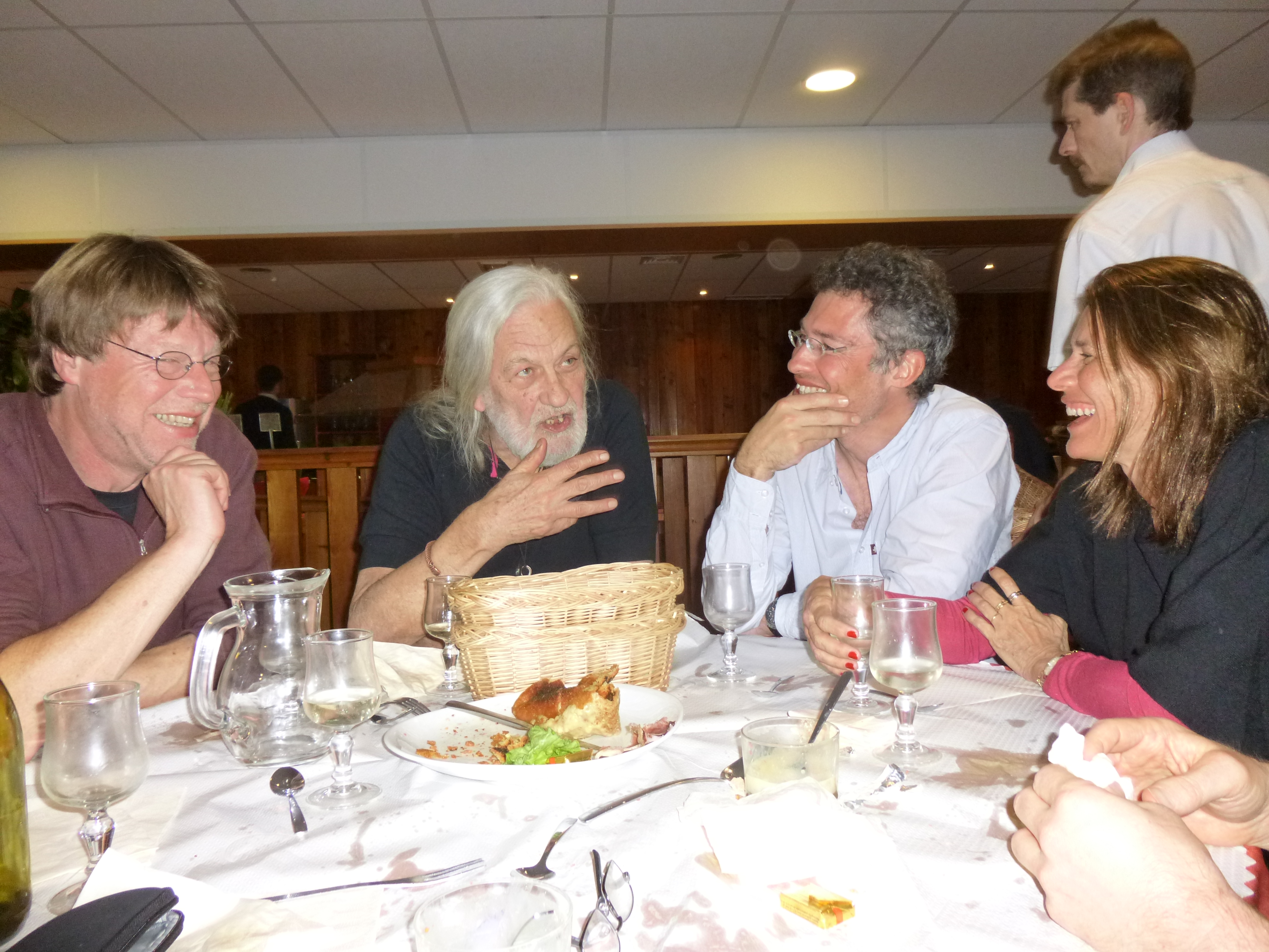 Juenger & Edmonds & Vanderbeck & Fampa at the Aussois Combinatorial Optimization Workshop Juenger & Edmonds & Vanderbeck & Fampa at the Aussois Combinatorial Optimization Workshop