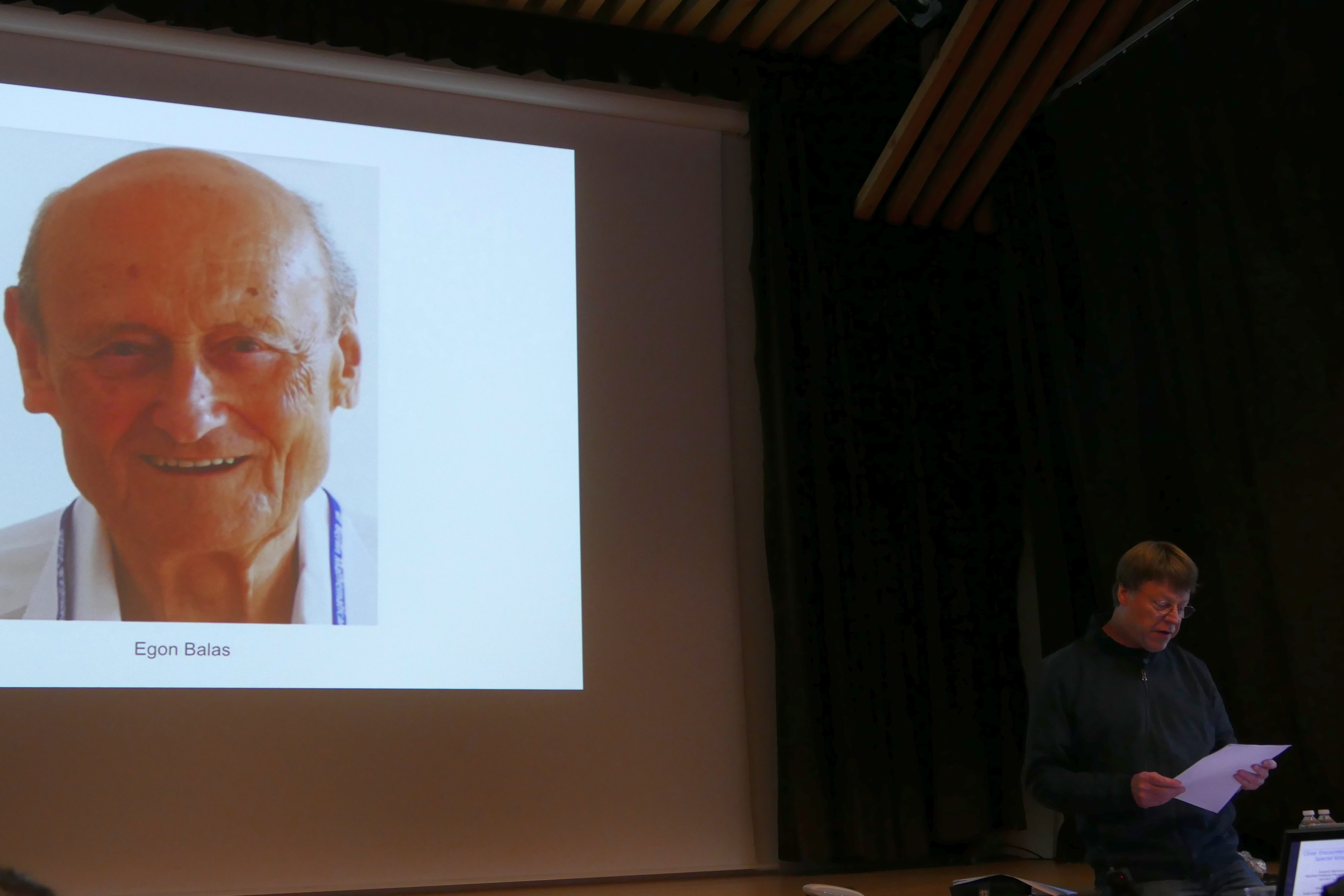 Balas & Juenger at the Aussois Combinatorial Optimization Workshop Balas & Juenger at the Aussois Combinatorial Optimization Workshop