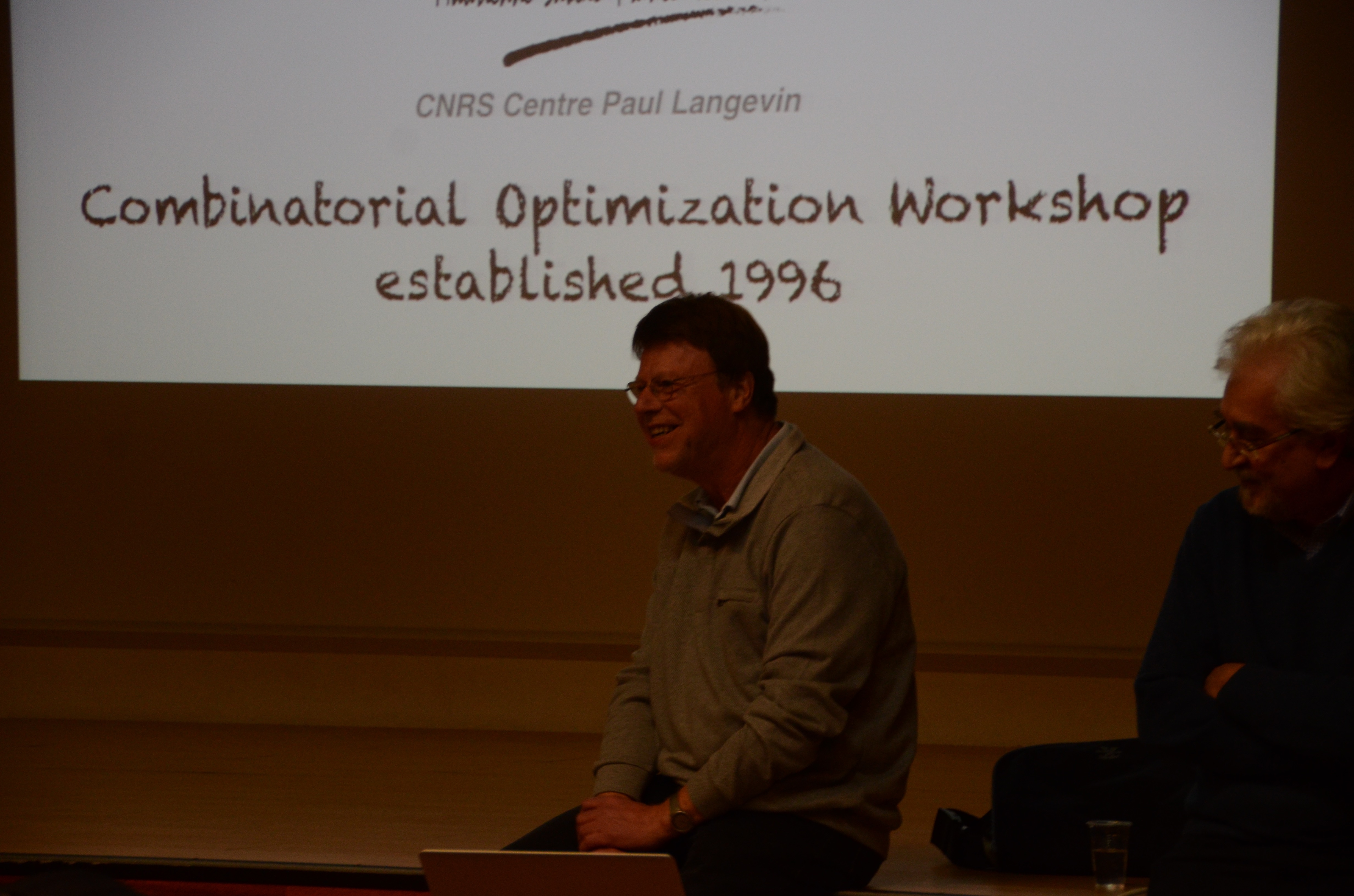 Juenger & Rinaldi at the Aussois Combinatorial Optimization Workshop Juenger & Rinaldi at the Aussois Combinatorial Optimization Workshop